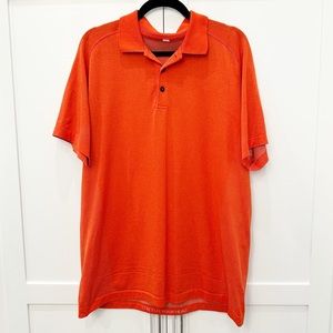 Lululemon Orange Collared Shirt